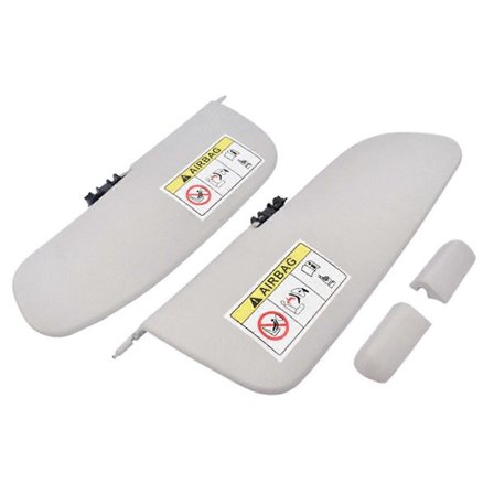 Solskærmssæt til Citroen C3 II 2009 - 2016 Uden Lys 1613251480 ABS Udskiftning Solskærm