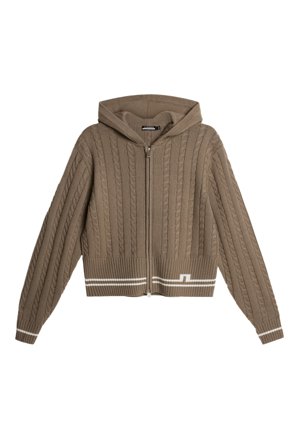 J.Lindeberg - Golf - Camilla Cable Knit Wool Hood - Grey - Woman - XL