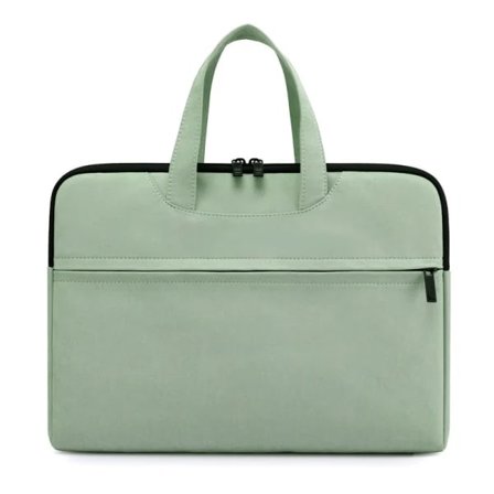 Laptopveske opptil 14 tommer med bærehåndtak skolesekk i canvas arbeidsveske