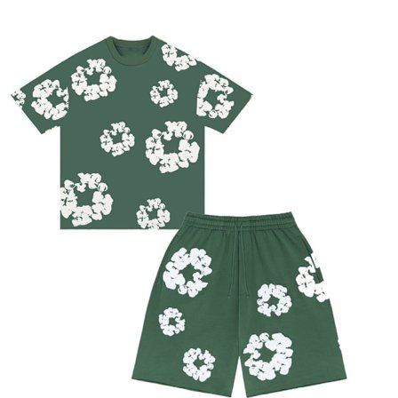 Denim Tears Sommersett for Menn Kortarmet Grønn Green