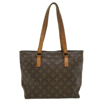 Louis Vuitton Vintage, Pre-owned Cabas Piano Monogram Tote Bag Bruin, Dames, Maat:ONE Size,leather