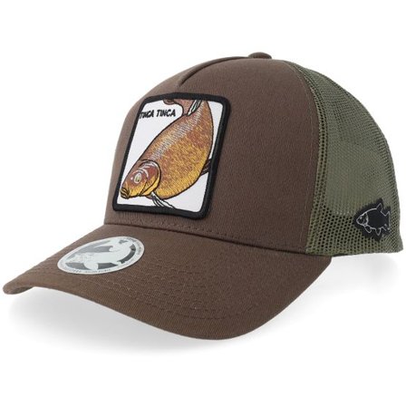 Skillfish - Brun trucker Keps - Tinca Tinca Tench Blank Brown/Olive/Navy A-frame A-frame Trucker @ Hatstore
