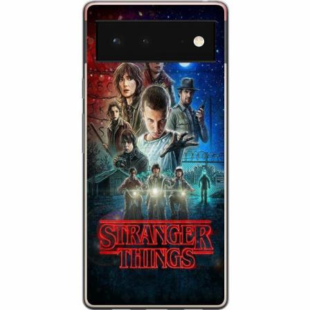 Google Pixel 6 Genomskinligt Skal Stranger Things