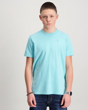 Abercrombie AFBSHORT SLEEVE ESSENTIAL TEE Blå T-shirts Dreng - Kids Brand Store