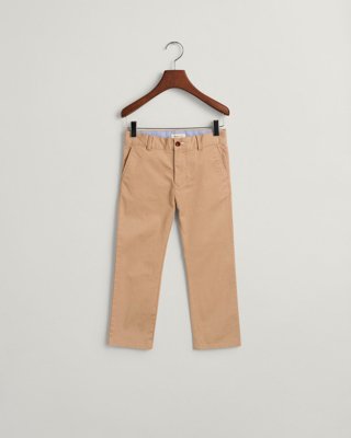 GANT - Chinos til barn i regular fit dark khaki