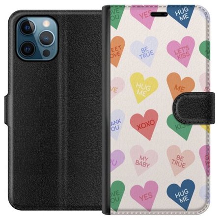 Kompatibelt Lommeboketui til Apple Apple iPhone 12 Pro CandyHearts
