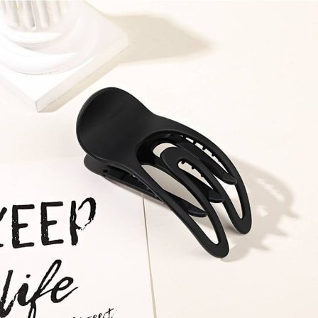 Flate hårklemmer Hårklo SVART