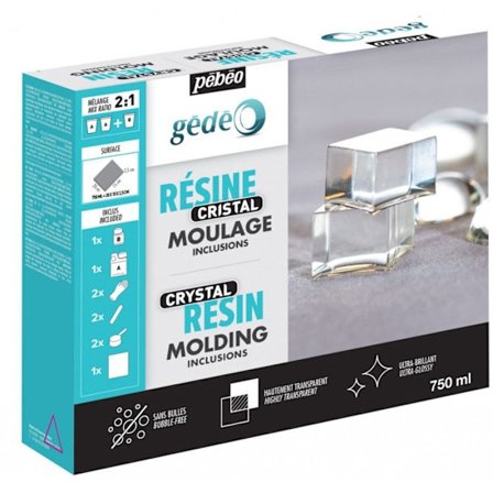 Crystal Resin Kit - PEBEO - Gjut och skapa dekorativa föremål och smycken - 750 ml