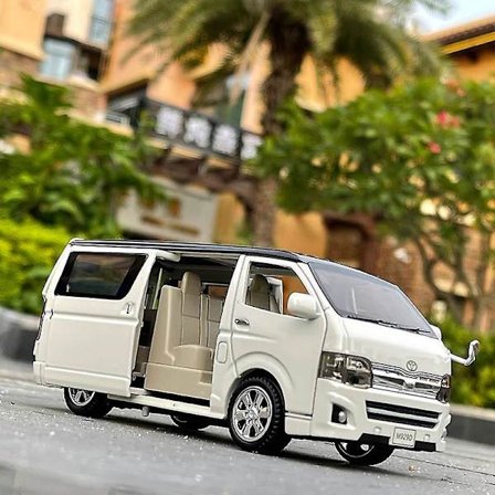 1:32 Toyota Hiace Mpv Alloy Automalli Painevaletut Metallilelut Ajoneuvot