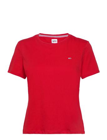 Tjw Soft Jersey Tee T-shirt Top Rød Tommy Jeans