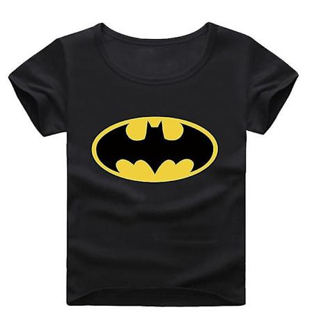 Poikien Super Sankari Batman Painettu Lyhythihainen T-paita Py re kaulainen Tee Kes Yl osa 6-7 Years