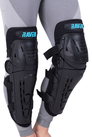 Ginocchiere Raven Pileup Nero Taglia unica