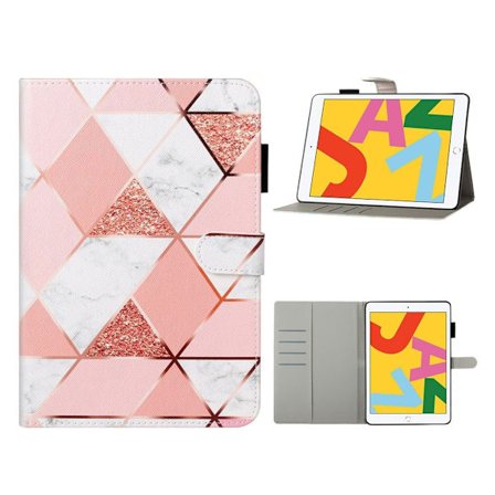 iPad 10.2 (2019) / Air (2019) coolt mönstrat flipfodral i läder - Geometriskt Mönster