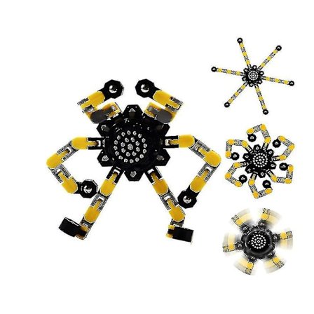 Fingerspids Spin Top Anti-stress Legetøj, Kreativ Transformerbar Kæde Robot Legetøj, Fidget Spinner Hånd Legetøj Antistress Spinning Top Til Børn 
