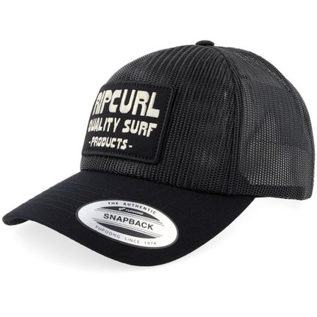 Rip Curl - Svart trucker Keps - Pacific Rinse Black A-frame Trucker @ Hatstore