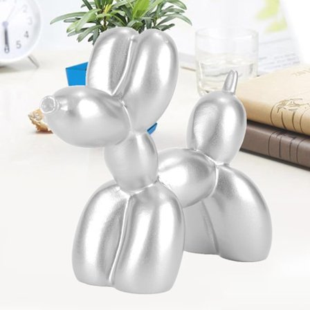 Ballong hund bordsdekoration familj prydnad heminredning i nordeuropeisk stil