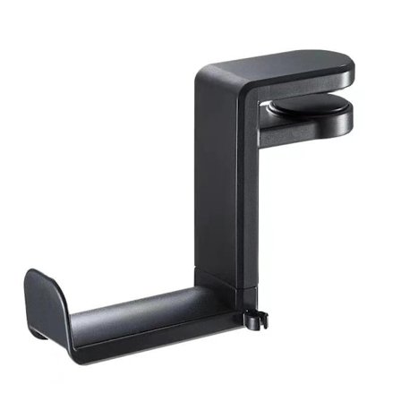 Skrivebordsklemme Hovedtelefonholder 360° Roterende Headsetholder Black