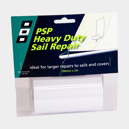 Segeltejp PSP Heavy Duty Sail Repair Tape, 100 mm x 2 meter, vit