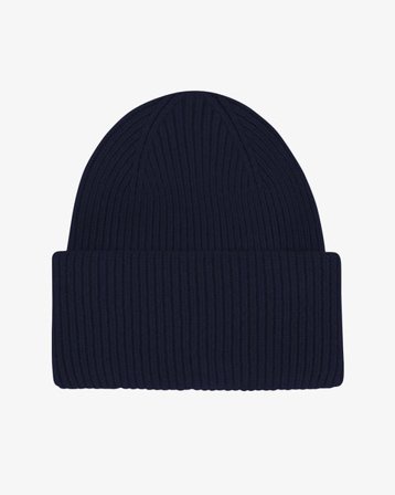 Merino Wool Hat - Navy Blue - Female - One Size