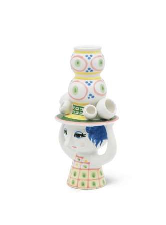 Bjørn Wiinblad Lady Lysestake H16 Rosa