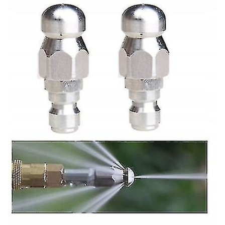 2 stk. Karcher Slange Svivel Kloakkdyse 1/4