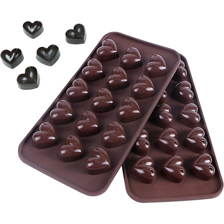 Hjärtformad silikonform, 15 hålrums hjärtformade godis- och chokladformar