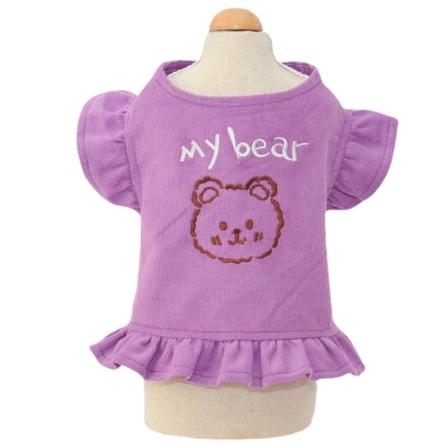 Kjæledyr Klær Kattunge Klær Pomeranian Teddy Klær Purple XL