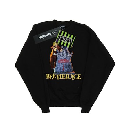 Beetlejuice Herr Här Ligger Sweatshirt 3XL Svart
