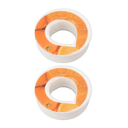 6 stk. Smaksbelger til vannflaske Appelsinfruktduftring 60g_c*