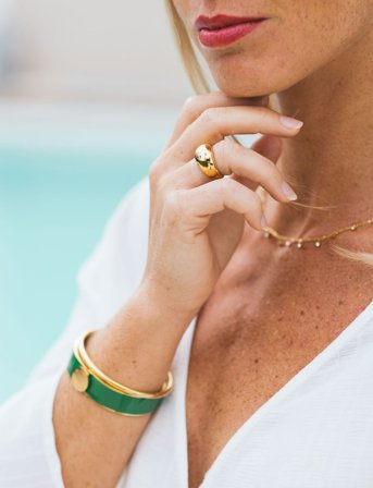 By Jolima Nova Plain Ring - Gold - 17