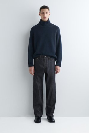 COS Men's Rider Raw Selvedge Straight Leg Jeans in Blue