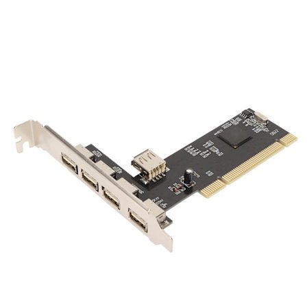PCI till USB2.0 Internt Expansionskort 5 Portar 480Mbps Plug and Play 4 Externa 1 Intern PCI Expansion till USB Adapter Hub