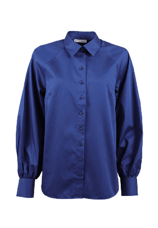 The Shirt Factory Skjorta Louise Cotton Poplin Skjortor Dam Blå 38