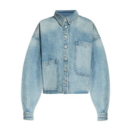 Allsaints - Jeansjackor - Blå - Dam - Storlek: L, Dam, Storlek: L