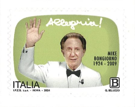 Italien - Mike Bongiorno 100 år - Postfrisk frimærke