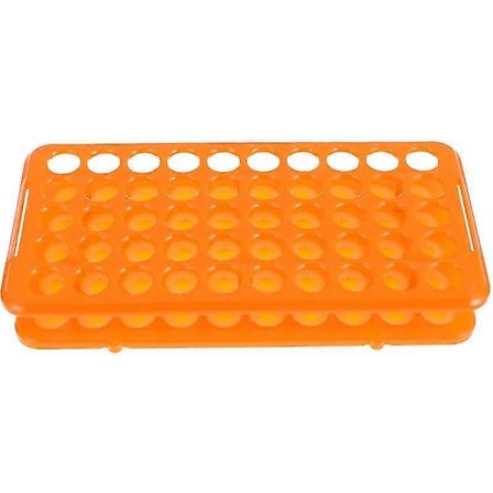 Centrifugrörshållare med 50 fack 0-15ml, provrörsställ, skolmaterial, förvaringsställ för laboratorium (orange)