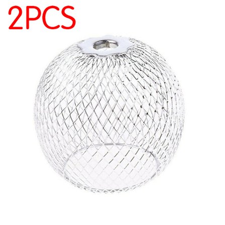 2PC Järnkrom Lampskärm Ljuskrona Taklampa Bur