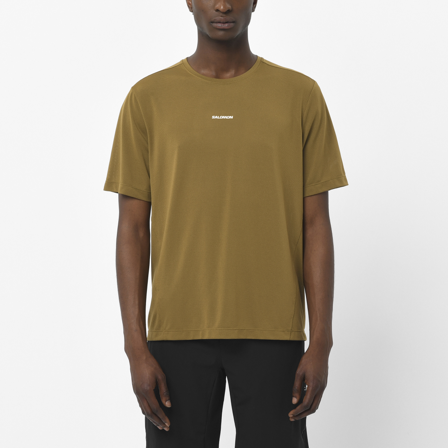 Salomon - Camicie Shkout Core Ss Tee M - Brilliant Olive