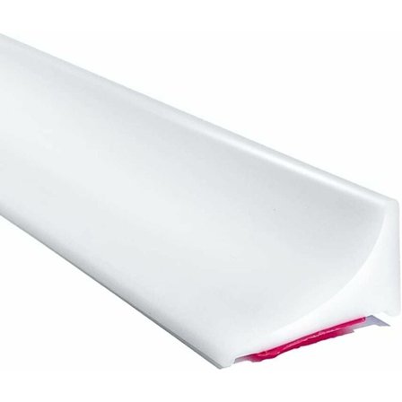 Lune-2m Suihkueste - Valkoinen Silikoninen Ylivuotoa Estävä Kynnys, Itsekiinnittyvä Vedenpitävä Tiiviste Kylpyhuoneen Lattioille ja Suihkuille