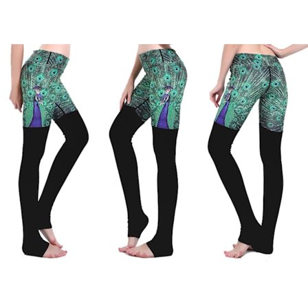 Påfågel Yoga Leggings