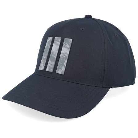 Adidas - Nero adjustable Cappellino - Tour 3 Stripe Black A-Frame Adjustable @ Hatstore