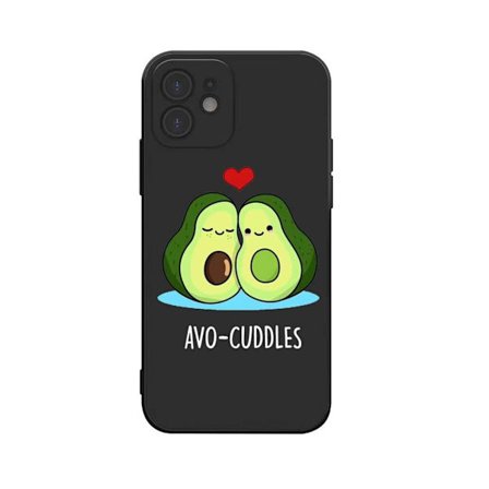 Silikone skal sort til alle iPhone 14 modeller avocado sød sjov