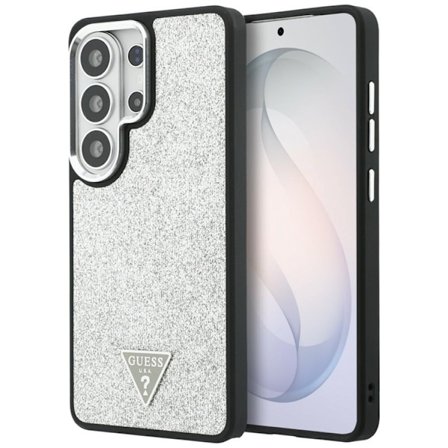 Guess Mobilskal För Galaxy S26 Ultra MagSafe Fixed Glitter Triangle - Silver