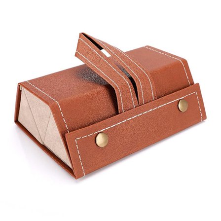 Briller Oppbevaringsboks, 3-sporet Brille Oppbevaringsboks Briller Display Oppbevaringsboks PU Lær Solbriller Briller