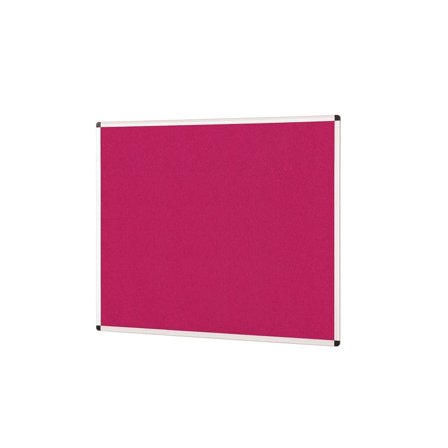 Colourful aluminium framed noticeboard, 1500x1200 mm, magenta