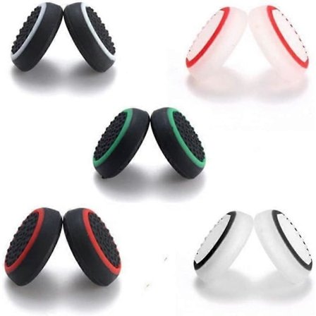 Silikoniset peukalo-ohjaimen suojukset PS4 Xbox One PS3 Xbox 360 PS2 -peliohjaimille - 5 paria (LGL)