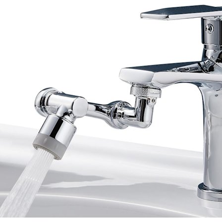 Monitoiminen pyörivä jatkopala hana, 1080° jatkopala messinki hana, veden säästö hana-adapterille