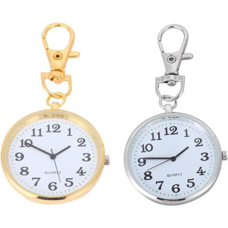 Stykk Sykepleier Ur Nøkkelring - Vintage Rund Klassisk Lommeur Nøkkelring Ur Henger Ur for Sykepleier