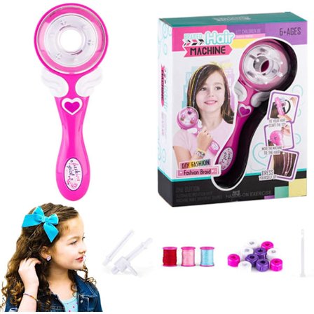 Automatisk Elektrisk Hårfletter for Jenter, Hårflette Kit Mach