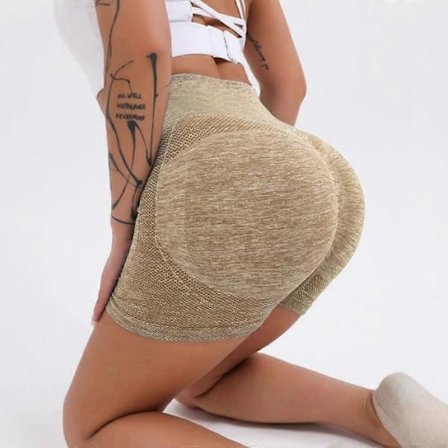 Dame Sommer Træning Gymnastik Højtaljede Yoga Shorts Scrunch Butt Løftende Booty